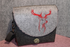 Tasche Hirsch in rot